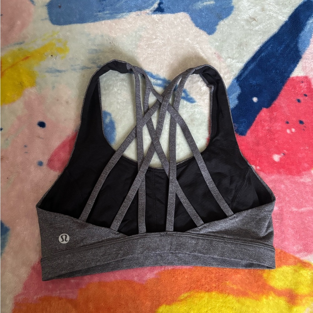 lululemon athletica Gray Performance Sports Bra
